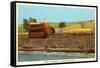 Giant Ear of Corn Towed by Tractor, Iowa-null-Framed Stretched Canvas
