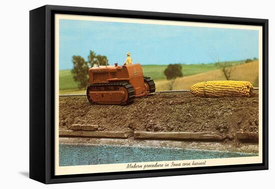 Giant Ear of Corn Towed by Tractor, Iowa-null-Framed Stretched Canvas