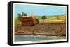 Giant Ear of Corn Towed by Tractor, Iowa-null-Framed Stretched Canvas