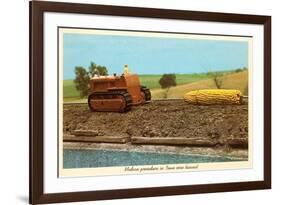 Giant Ear of Corn Towed by Tractor, Iowa-null-Framed Art Print