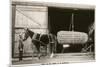 Giant Ear of Corn with Plow Horse, Nebraska-null-Mounted Premium Giclee Print