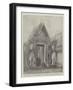 Giant Figures at the Gateway of the Great Temple of Wat Phra Kao-null-Framed Giclee Print