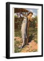 Giant Fish Caught at Corpus Christi, Texas-null-Framed Art Print