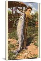 Giant Fish Caught at Corpus Christi, Texas-null-Mounted Art Print