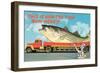 Giant Fish on Flat Bed Truck-null-Framed Art Print