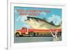 Giant Fish on Flat Bed Truck-null-Framed Art Print