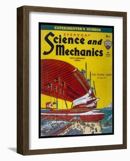 Giant Flying-Boats of the 1930s-Frank R. Paul-Framed Art Print