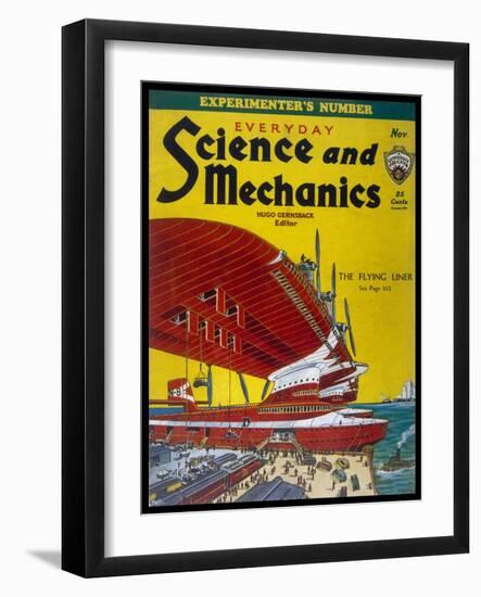 Giant Flying-Boats of the 1930s-Frank R. Paul-Framed Art Print