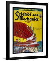 Giant Flying-Boats of the 1930s-Frank R. Paul-Framed Art Print