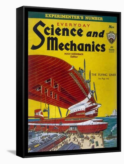 Giant Flying-Boats of the 1930s-Frank R. Paul-Framed Stretched Canvas