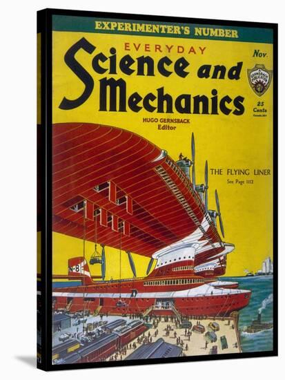 Giant Flying-Boats of the 1930s-Frank R. Paul-Stretched Canvas