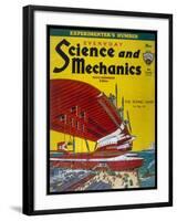 Giant Flying-Boats of the 1930s-Frank R. Paul-Framed Art Print