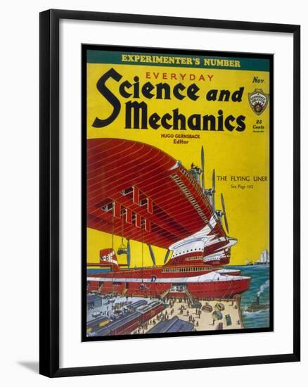 Giant Flying-Boats of the 1930s-Frank R. Paul-Framed Art Print