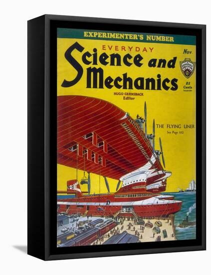 Giant Flying-Boats of the 1930s-Frank R. Paul-Framed Stretched Canvas