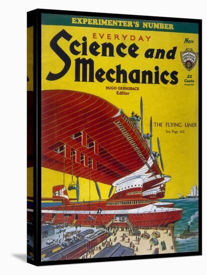 Giant Flying-Boats of the 1930s-Frank R. Paul-Stretched Canvas