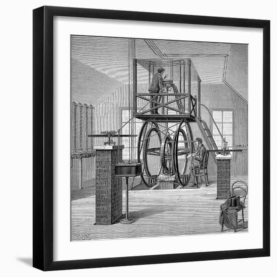 Giant Galvanometer in the Physics Laboratory, Cornell University, New York, USA, 1886-null-Framed Giclee Print