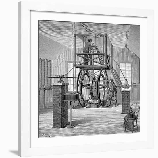 Giant Galvanometer in the Physics Laboratory, Cornell University, New York, USA, 1886-null-Framed Giclee Print