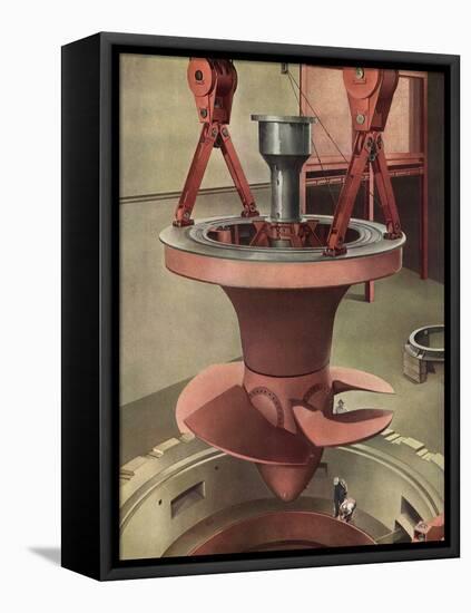 Giant Generator, 1935-Charles Sheeler-Framed Stretched Canvas