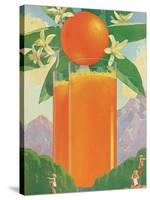 Giant Glass of Orange Juice-null-Stretched Canvas