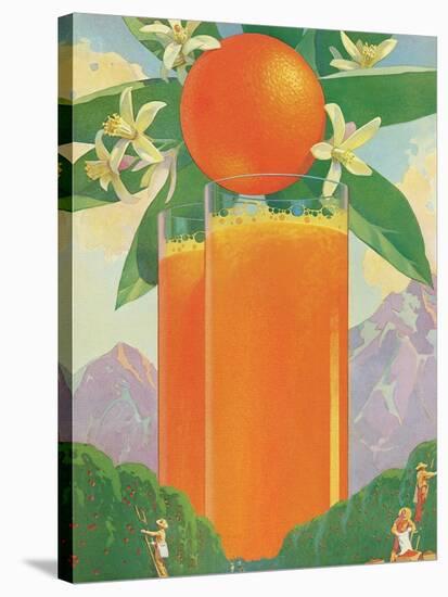 Giant Glass of Orange Juice-null-Stretched Canvas