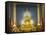 Giant Golden Statue of the Buddha, Wat Benchamabophit (Marble Temple), Bangkok, Thailand-Angelo Cavalli-Framed Stretched Canvas