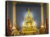 Giant Golden Statue of the Buddha, Wat Benchamabophit (Marble Temple), Bangkok, Thailand-Angelo Cavalli-Stretched Canvas