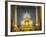 Giant Golden Statue of the Buddha, Wat Benchamabophit (Marble Temple), Bangkok, Thailand-Angelo Cavalli-Framed Photographic Print