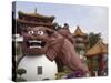 Giant Guardian, Wenwu Temple, Sun Moon Lake, Nantou County, Taiwan-Christian Kober-Stretched Canvas