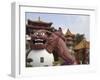 Giant Guardian, Wenwu Temple, Sun Moon Lake, Nantou County, Taiwan-Christian Kober-Framed Photographic Print