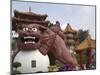 Giant Guardian, Wenwu Temple, Sun Moon Lake, Nantou County, Taiwan-Christian Kober-Mounted Photographic Print