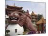 Giant Guardian, Wenwu Temple, Sun Moon Lake, Nantou County, Taiwan-Christian Kober-Mounted Photographic Print