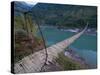 Giant Hanging Bridge Above the Siang River, Arunachal Pradesh, Northeast India, India, Asia-Michael Runkel-Stretched Canvas