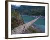 Giant Hanging Bridge Above the Siang River, Arunachal Pradesh, Northeast India, India, Asia-Michael Runkel-Framed Photographic Print