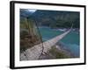 Giant Hanging Bridge Above the Siang River, Arunachal Pradesh, Northeast India, India, Asia-Michael Runkel-Framed Photographic Print