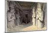 Giant Limestone Statues of Rameses Ii, Temple of Rameses, Abu Simbel, Egypt, 1836-David Roberts-Mounted Giclee Print