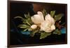 Giant Magnolias on Blue Cloth-Martin Johnson Heade-Framed Giclee Print