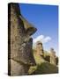 Giant Monolithic Stone Moai Statues at Rano Raraku, Rapa Nui, Chile-Gavin Hellier-Stretched Canvas
