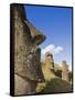 Giant Monolithic Stone Moai Statues at Rano Raraku, Rapa Nui, Chile-Gavin Hellier-Framed Stretched Canvas