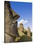 Giant Monolithic Stone Moai Statues at Rano Raraku, Rapa Nui, Chile-Gavin Hellier-Stretched Canvas