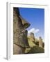 Giant Monolithic Stone Moai Statues at Rano Raraku, Rapa Nui, Chile-Gavin Hellier-Framed Photographic Print