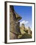 Giant Monolithic Stone Moai Statues at Rano Raraku, Rapa Nui, Chile-Gavin Hellier-Framed Photographic Print