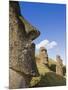 Giant Monolithic Stone Moai Statues at Rano Raraku, Rapa Nui, Chile-Gavin Hellier-Mounted Photographic Print