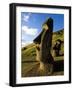 Giant Monolithic Stone Moai Statues at Rano Raraku, Rapa Nui, Chile-Gavin Hellier-Framed Photographic Print