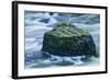 Giant Moss Covered Boulder Swirling Water-Anthony Paladino-Framed Giclee Print