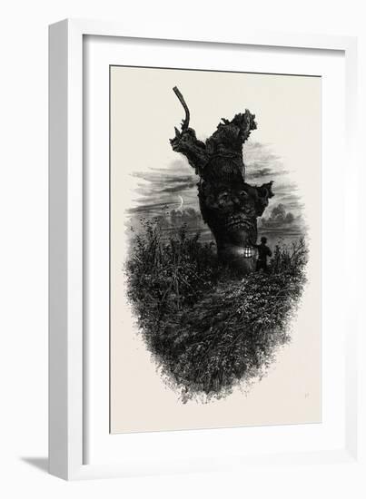 Giant Oak Near Cranbourne Tower, the Forest Scenery Of19th Century-null-Framed Giclee Print