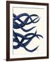 Giant Octopus Blue Triptych c-Fab Funky-Framed Art Print