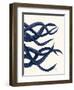 Giant Octopus Blue Triptych c-Fab Funky-Framed Art Print