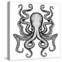 Giant Octopus - Sea Monster-IADA-Stretched Canvas