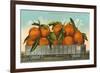 Giant Oranges in Rail Car-null-Framed Art Print