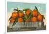 Giant Oranges in Rail Car-null-Framed Art Print